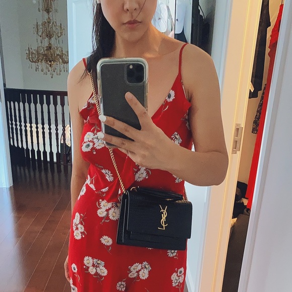 Saint Laurent SUNSET- EMBOSSED LEATHER (Brand New) - Picture 8 of 10